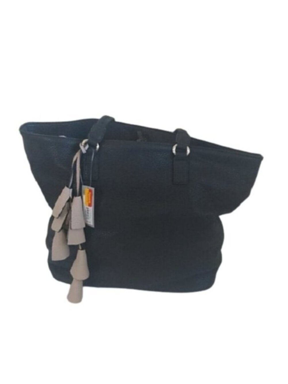 Apt.9 Large Vegan Leather Tote Tulip accents